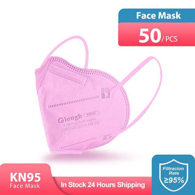 Elough colores kn95 masks ffp2 mascarillas fpp2 negras adultos certified fpp2 ffp2masque noir mask reusable ffp2 face mask