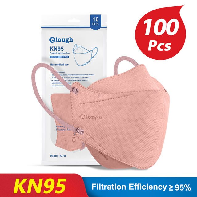 KN95 Mask 4 Layers Safety KN95 Dust Masks FFP2 Respirator Filter FFP2Mask Face Protective Dust Mask FFP2 FFP3