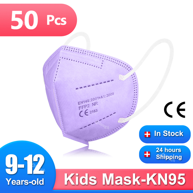 9-12 old CE ffp2 قناع للأطفال mascarillas fpp2 niños 5 طبقات أطفال KN95 أقنعة بنين بنات قناع الوجه ffp2fan Masque Enfant