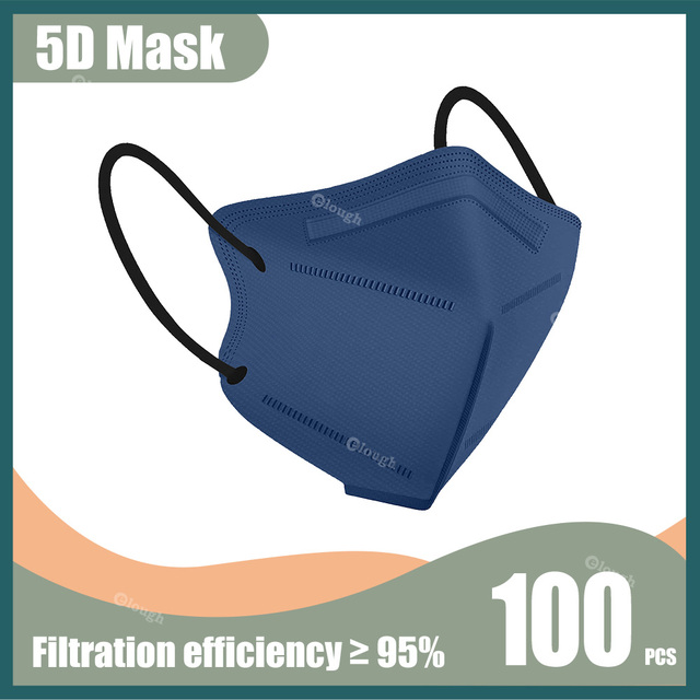 5D Protective Face Mask KN95 Mascarillas FPP2 5 Layers FFP2 Mascarillas Multicolored FFP2mask Adult Respirator KN 95 Mascherina FFPP2