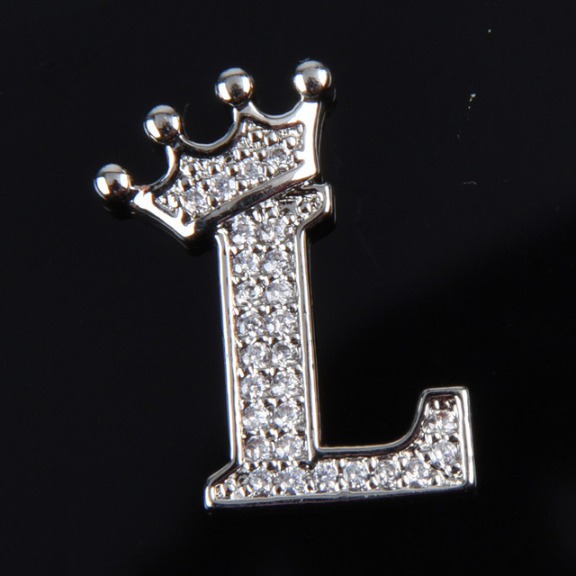 Free Shipping High Quality Metal Croc Shoe Charms Crown Letter Clog Bling Butterfly Rhinestone Embellishment Accessories