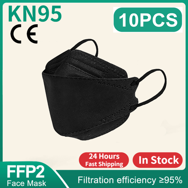 FFP2 قناع السمك KN95 Mascarillas FPP2 المثليين Europa 4 طبقات الكبار ffp2قناع FP2 المثلية FFP3 Masken FFP 2