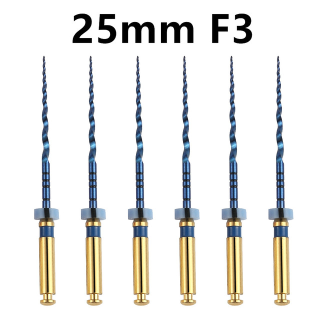 Dental Heat Activated Files Blue Endo Files Drive Use Rotary Files SX-F3 25mm For Root Canal Treatment