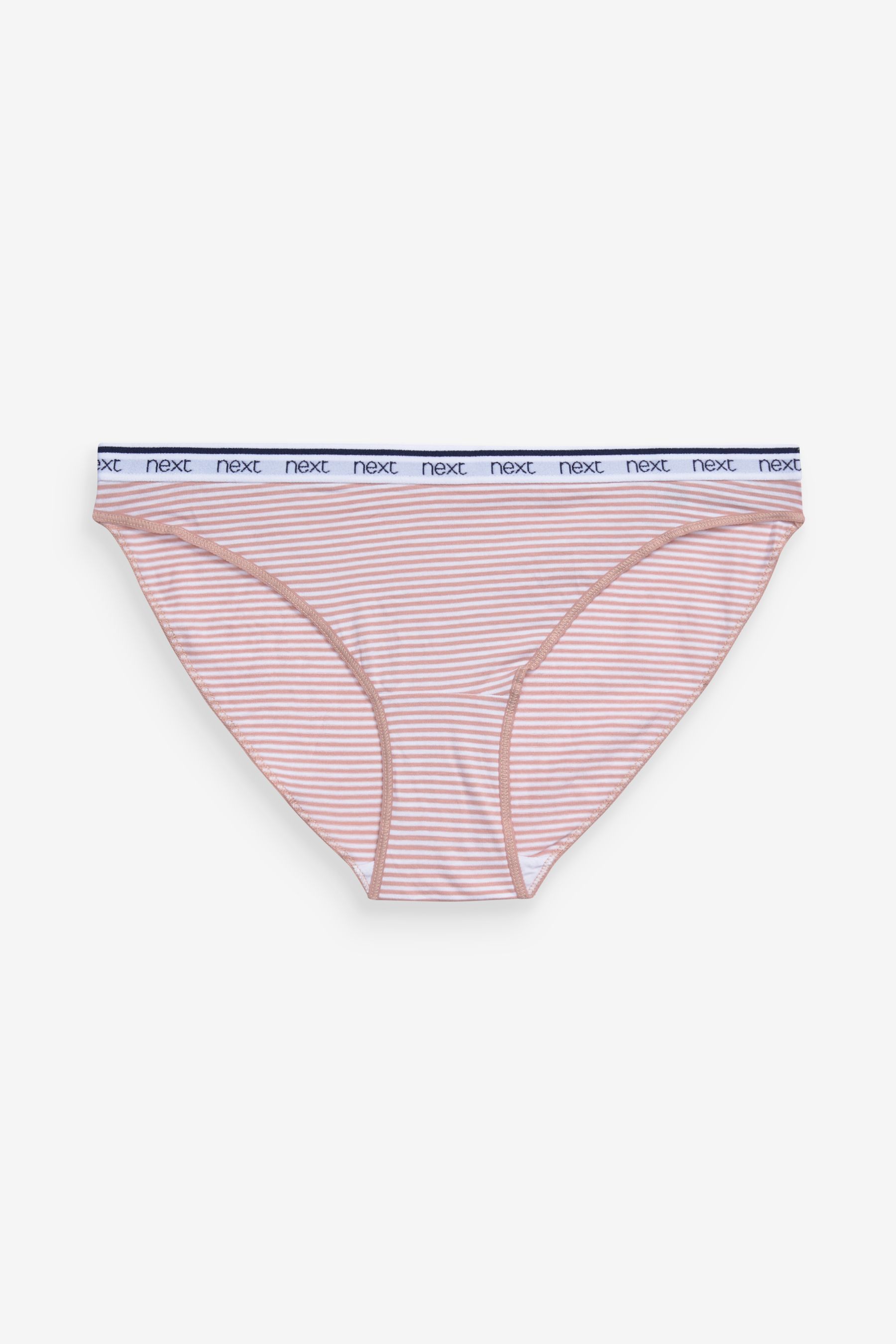 Cotton Rich Logo Knickers 4 Pack High Leg