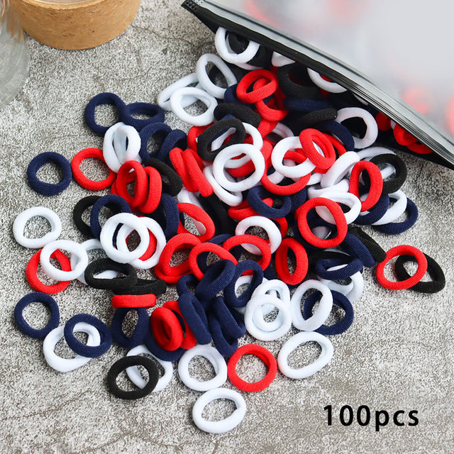 Toddler Hair Bands Baby Girl Children Headbands Colorful Elastic Hair Tie Nylon Scrunchie Hair Rope 50/100pcs Hair Accessories