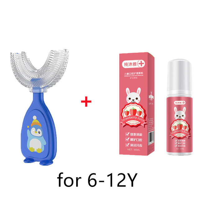 60ml Strawberry Orange Foaming Toothpaste Toothpaste Cleaning Teeth Whitening Toothpaste Dental Toothpaste Infant Toothbrush