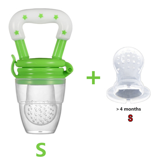 2 in 1 Baby Nibbler Pacifiers Feeder Cartoon Kids Fruit Food Feeding Nipples Safe Feeding Supplies Nipple Nipple