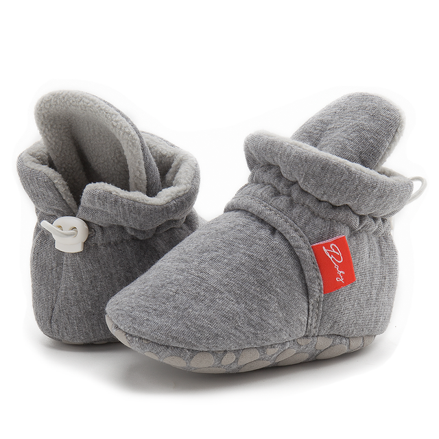 Winter Baby Boy Girl Socks Baby Shoes Socks Easy Wear Tight Hook and Loop Infant Newborn Walking Fluff Warm Moccasins Zapatos Bebe