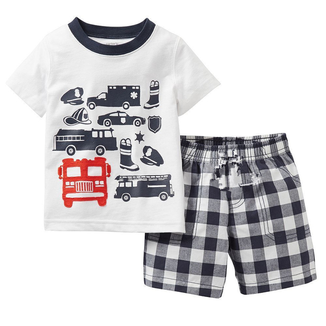 New Children Pajamas Sets Kids Boys Girls Cars Baby Clothes Sleepwear Cotton Pajamas Lightning McQueen Cartoon Sleepwear Set