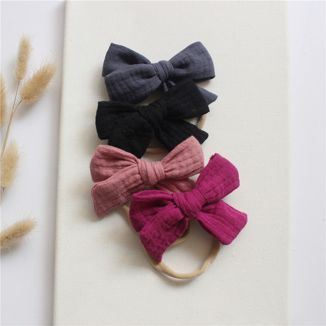 Cotton Baby Girl Headbands Bows Hair Bands For Kids Hair Accessories Infant Items Little Girl Toddler Headband Newborn Baby