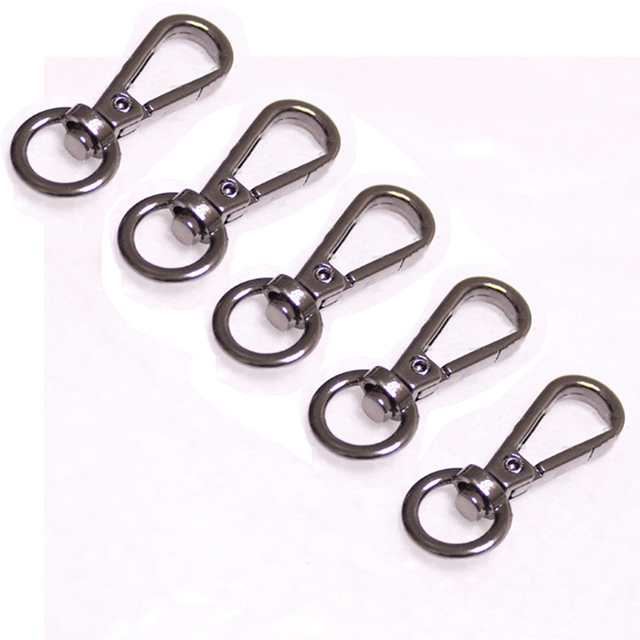 5Pcs Bag Metal Belt Buckle Swivel Trigger Buckle Lock Swivel Buckle Snap Hook Clip DIY Keychain Ring Keyring Craft Bag Hardware Parts