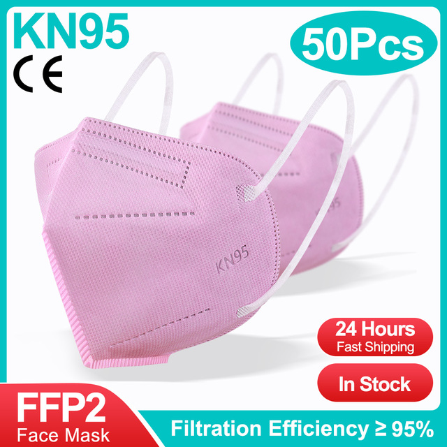 5-100 قطعة ffp2fan قابلة لإعادة الاستخدام kn95 أقنعة ce المعتمدة الكبار ffp2reuse zable mascherine KN95 Mascarillas قناع الوجه أقنعة واقية