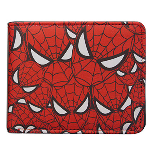 Disney Marvel Animation Peripheral Spiderman Short Leather Wallets Wallet Purse For Men Unique Wallet Wallet Women