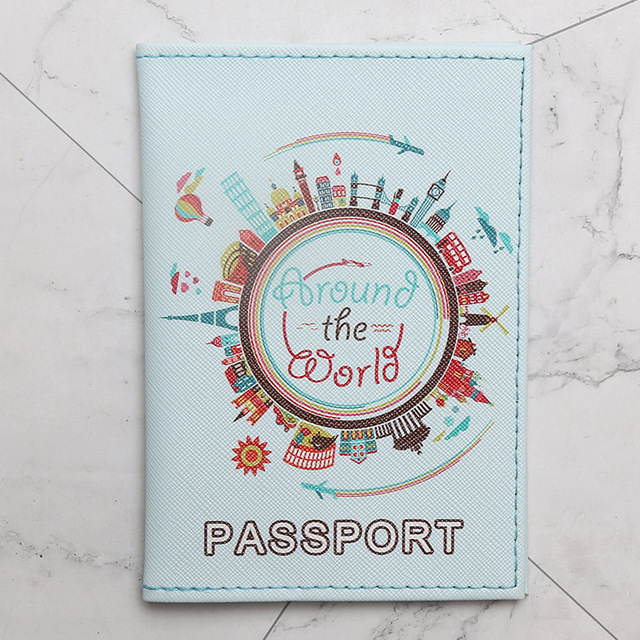 Portable Passport Travel Ticket Package Convenient Passport Bag Passport Case Travel Map Holder Protective Clip Travel Map