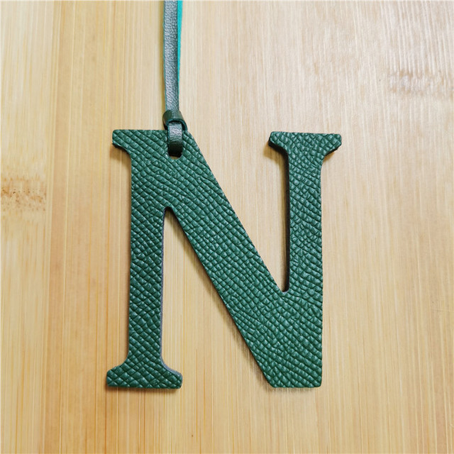 Leather English Letters Charm N Personalized Bag Pendant