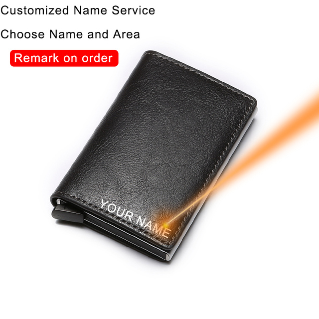 Carbon Fiber Anti RFID Bank Card Holder Men Women Business Credit Card Holder Card Holder Wallet Leather Case Bag Popwallet Logo Dropshipping