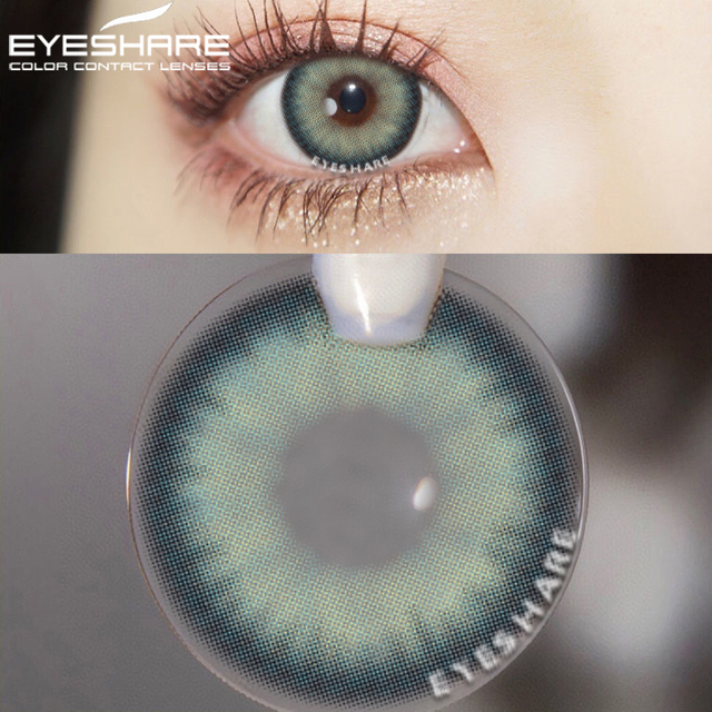 Eyeshire Eye Color Contact Lenses 1 Pair Natural Colored Lenses Yearly Cosmetic Lens Brown Cosmetic Lenses Contact Lens