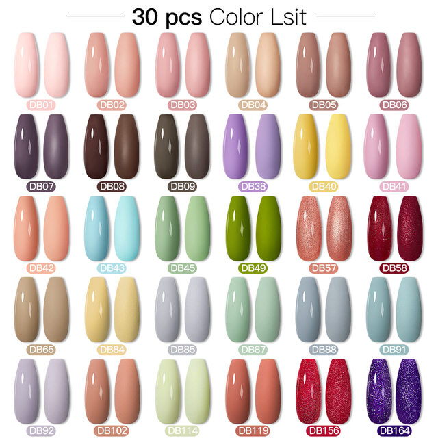 Mtssii 24/25/40/60pcs Gel Nail Polish Set Color Gel Semi Permanent UV Led Varnish Nail Art Design Soak Off Gel Set Nail Gel Set