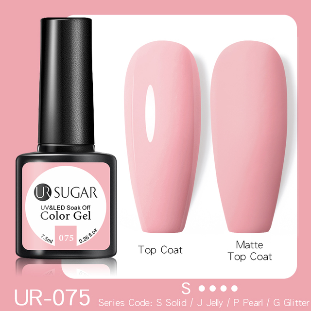 ur sugar pink nail gel polish 7.5ml each for manicure semi permanent soak off gel uv led varnish gel nail art design