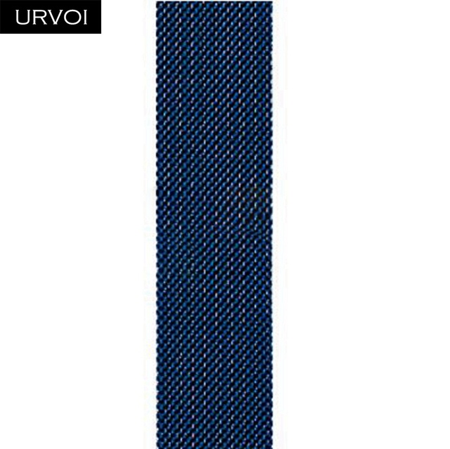 URVOI Milanese Loop for Apple Watch Band Series 7 6 5 SE 4321 Mesh Strap for iwatch Stainless Steel Magnetic Buckle with Adapter