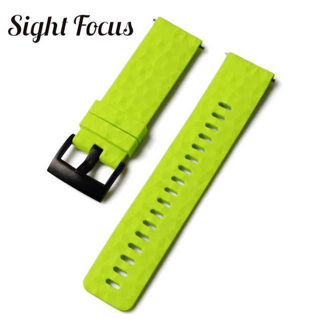 24mm Quick Release Watch Bands for Suunto 7 Spartan Sports Camouflage Silicone Watch Strap, Suunto 9, Traverse, D5 Diving Watches