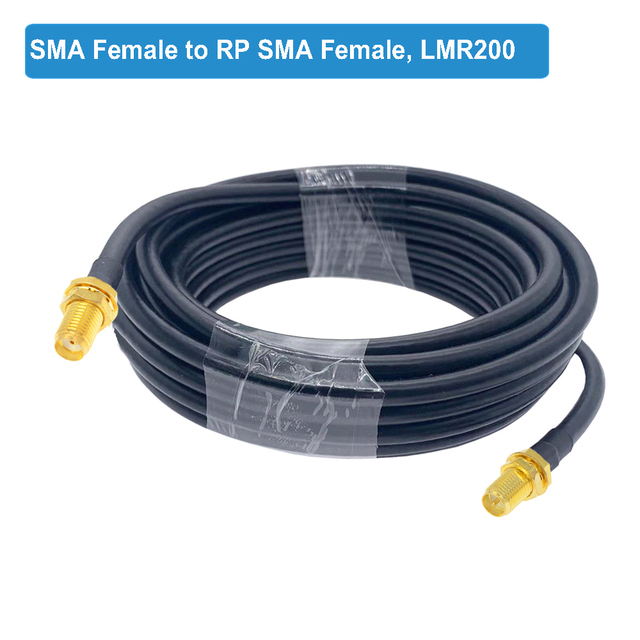 BEVOTOP LMR200 Cable SMA Male to SMA Male Plug 50-3 50ohm Low Loss RF Coaxial Cable Adapter WiFi Antenna Extension Cord Pigtail