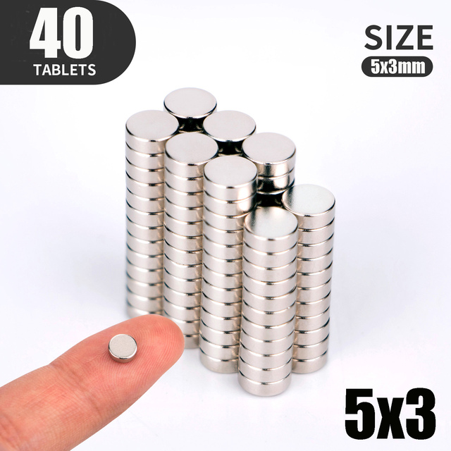 20 40 80pcs/lot 4X2 6x2 5x2 6x1mm Magnet Hot Round Strong Magnet Super Rare Earth Neodymium Magnet 3x2