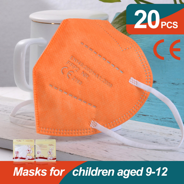 أقنعة Mascarillas FFP2 للأطفال FPP2 قناع KN95 للأطفال fpp2 قناع ffp2tool ada 9-12 صبي فتاة mascarilla infantil ffp2 قناع masque niños