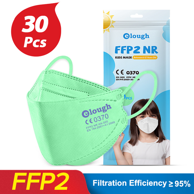 FPP2 Approved Children Mask FFP2Fan Kids Korean Fish Mask Respirator Mask FFP 2 KN95 Face Masks pff2 ffp2reuse zable FFPP2