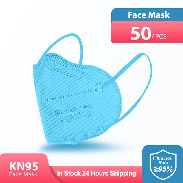 Elough ffp2 mascarillas adulto fpp2 homolucada disposable face mask kn95 mascara ffp2masque certified KN95 reusable mask