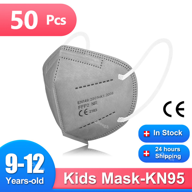 9-12 old CE ffp2 قناع للأطفال mascarillas fpp2 niños 5 طبقات أطفال KN95 أقنعة بنين بنات قناع الوجه ffp2fan Masque Enfant