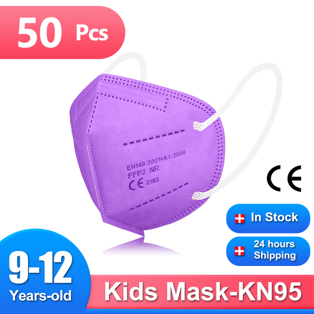 9-12 años ffp2mascarilla KN95 الاطفال قناع يمكن إعادة استخدامها واقية الأطفال قناع CE fpp2 masque enfant mascarilla fpp2 homology ada niños