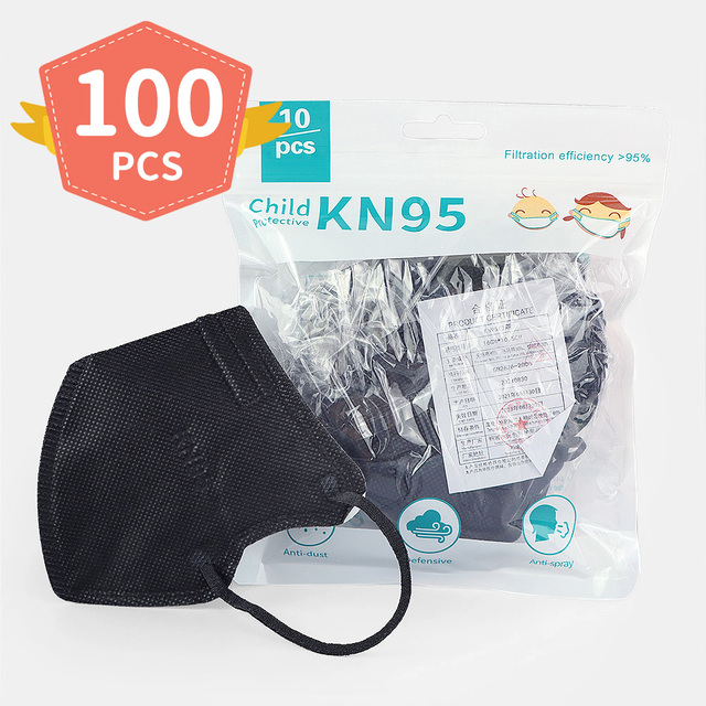 2022 New Kids FFP2 KN95 Mask for 3-10 Years Old Kids Thicker Cute 5 Layer Mask Reusable Breathing Mouth Mask Anti-Fog