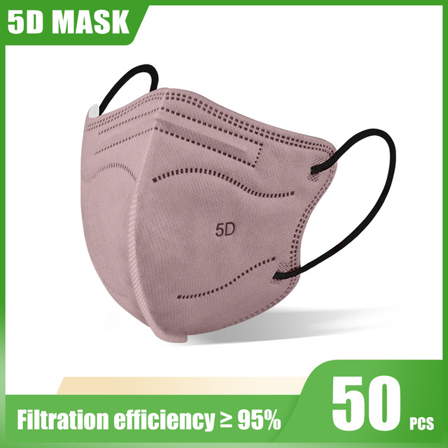 Elough 5D FFP2 Mascarillas KN95 شهادة الكبار الملونة ffp2fan Kn95 قناع الوجه FPP2 المعتمدة قناع mascarillas fpp2