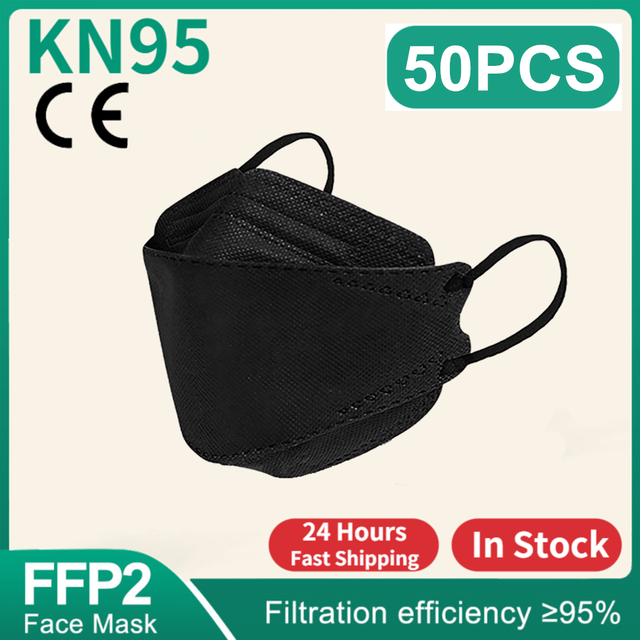 FFP2 قناع السمك KN95 Mascarillas FPP2 المثليين Europa 4 طبقات الكبار ffp2قناع FP2 المثلية FFP3 Masken FFP 2