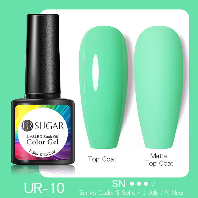 ur sugar 7.5ml luminous gel nail polish glow in the dark color semi permanent soak off uv varnish gel fluorescent nails art