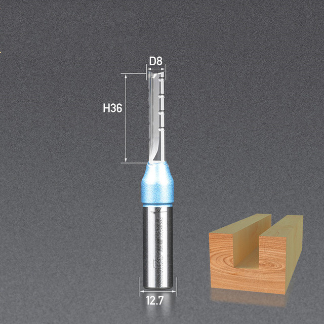 12.7 مللي متر shank-1pcs ، cnc الصلبة كربيد النجارة النقش راوتر بت ، 3 المزامير مستقيم الخشب الطحن القاطع ، TCT قطع نهاية مطحنة