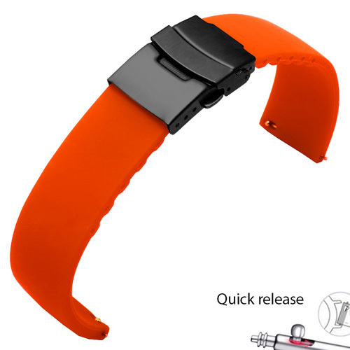 Waterproof silicone watchabnd 20mm 22mm black white red bracelet for Amazfit 2S GTS outdoor silicone strap quick release