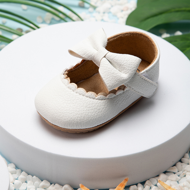 New Baby Boys Girls Leather Rubber Anti-slip First Walkers Baby Shoes Newborn Baby Girls Shoes