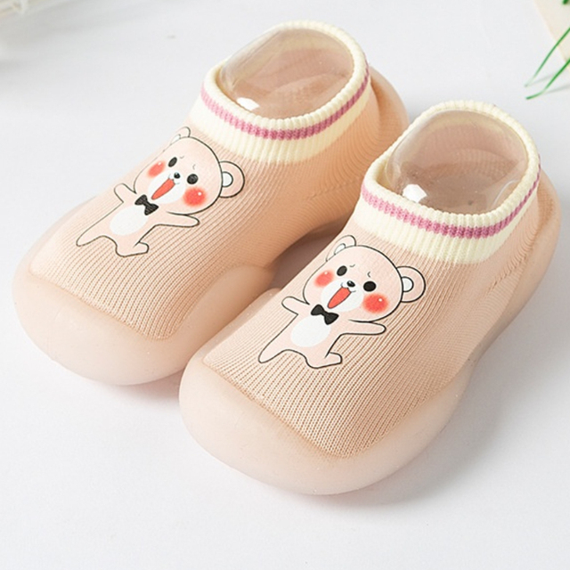 Newborn Baby Socks Shoes Boy Girl Dinosaur Baby First Walkers BeBe Cotton Comfort Soft Anti-Slip Prewalker Crib Infant Shoes