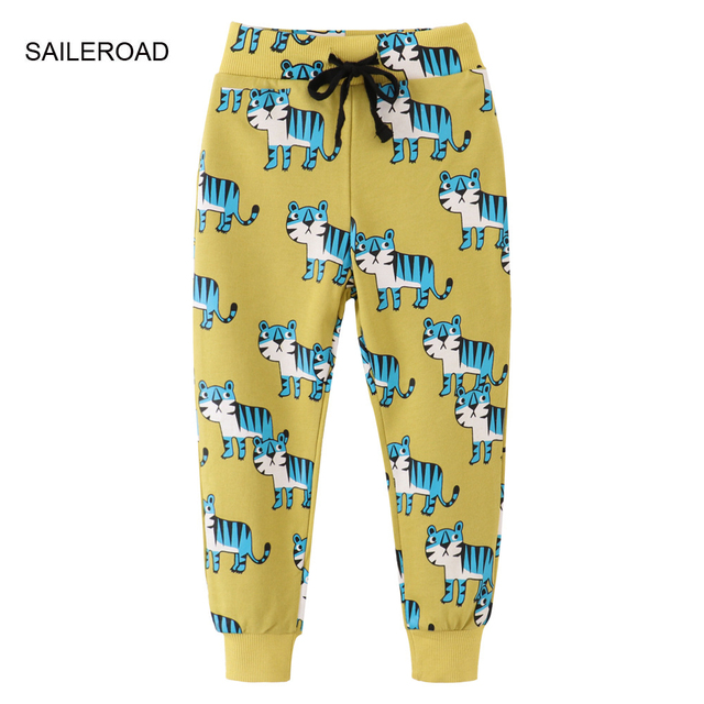 Sailroad 2-7 years 2022 New Spring Dinosaurs pants for boy kids boys pants pants casual sweatertrousers warm sports pants