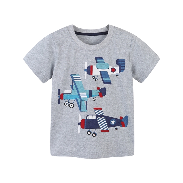 Little maven baby boys summer clothes lovely shark and whale cotton T-shirt baby boy boys kids 2-7 years