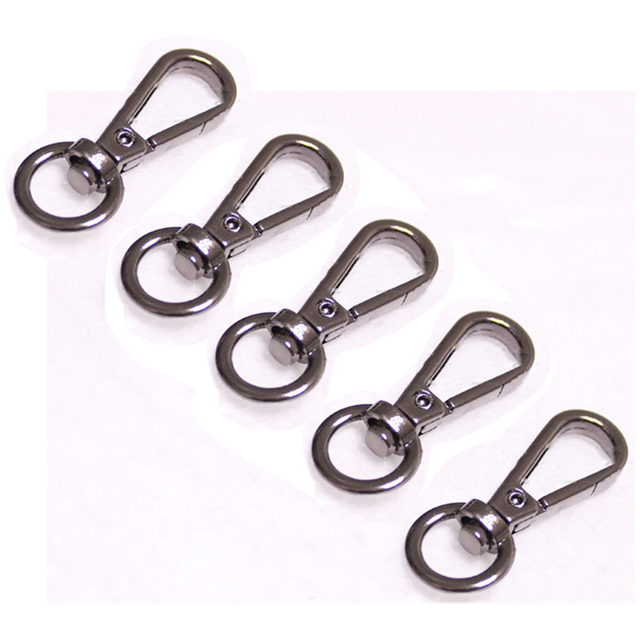 5Pcs Bag Metal Belt Buckle Swivel Trigger Buckle Lock Swivel Buckle Snap Hook Clip DIY Keychain Ring Keyring Craft Bag Hardware Parts