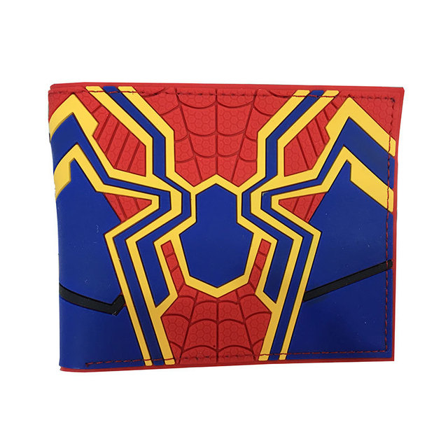 Disney Marvel Animation Peripheral Spiderman Short Leather Wallets Wallet Purse For Men Unique Wallet Wallet Women