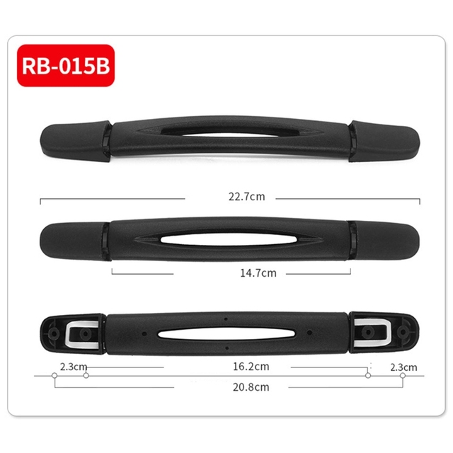 1pcs Plastic Luggage Handle Pull Handle Grip With Mounting Screws Replacement Parts For Luggage Suitcase Box Suitcase