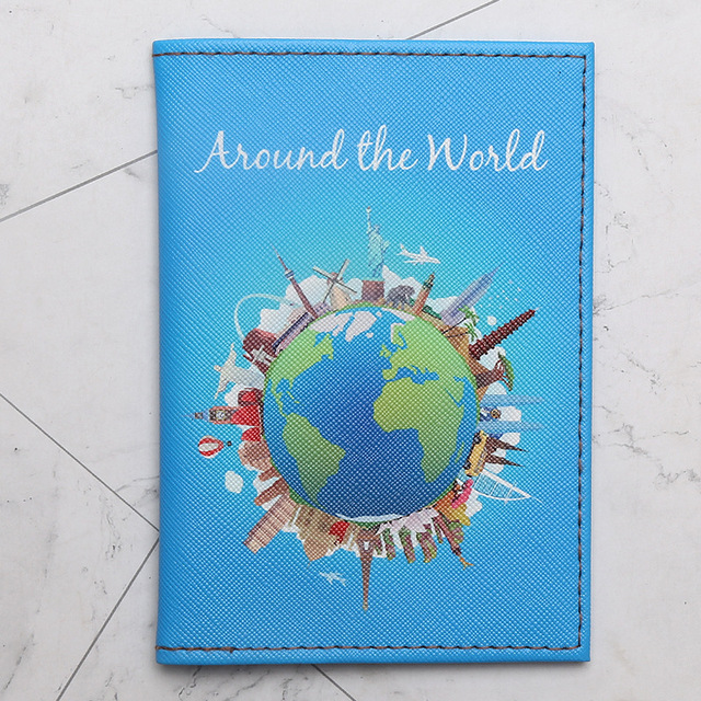 Portable Passport Travel Ticket Package Convenient Passport Bag Passport Case Travel Map Holder Protective Clip Travel Map