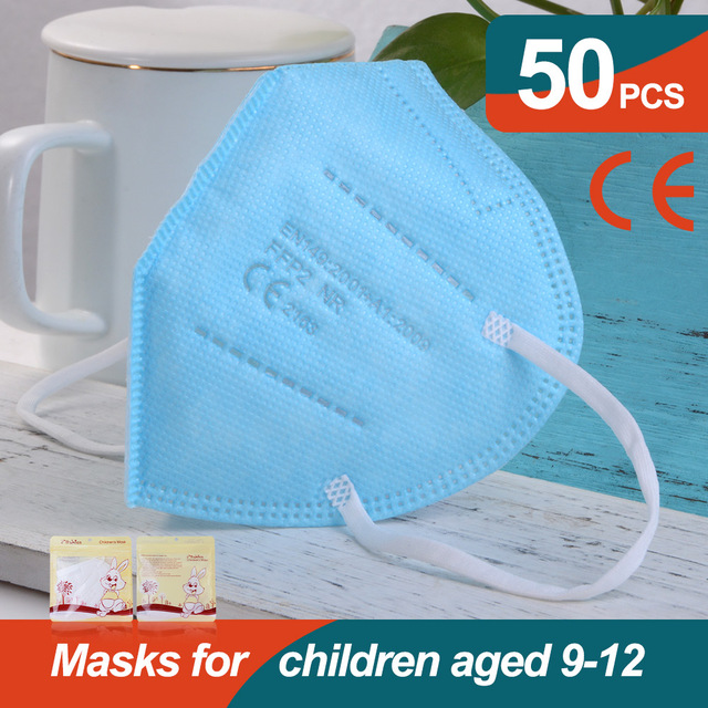 10-100pcs KN95 Mask Kids 5 Layer FFP2 Mascarillas FPP2 Approved Health Children Protective Face Mask Reusable mascarillas El Niño