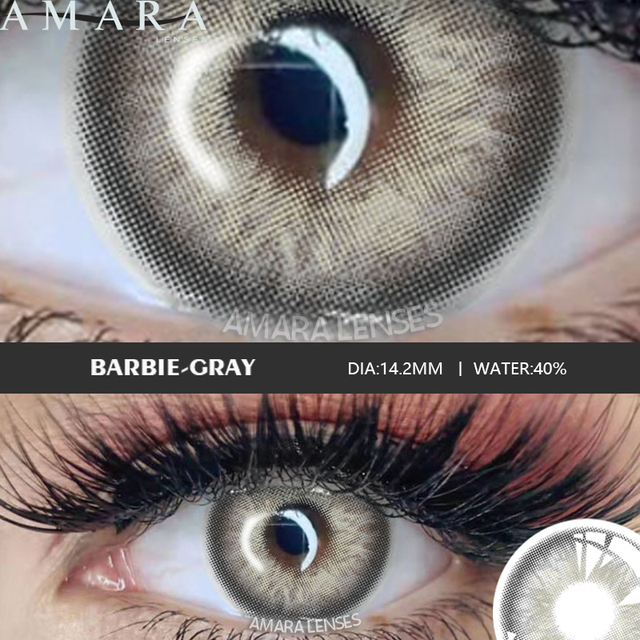 AMARA Contact Lenses 2pcs Colored Lenses Yearly Eyes Colored Contacts Beauty Eye Contacts Cosmetic Lens Colored Contact Lens