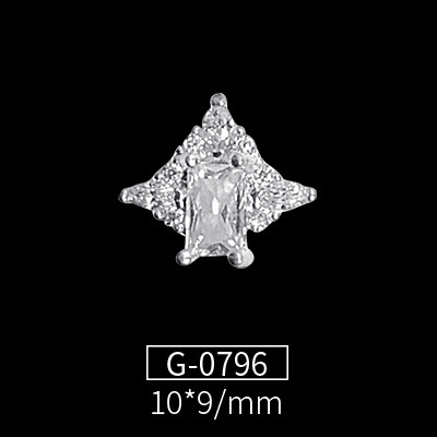 New Nail Art Jewelry Nail Art Zircon Flower Pendant Wild Nail Art Diamond Nail Art Zircon Jewelry G-0783