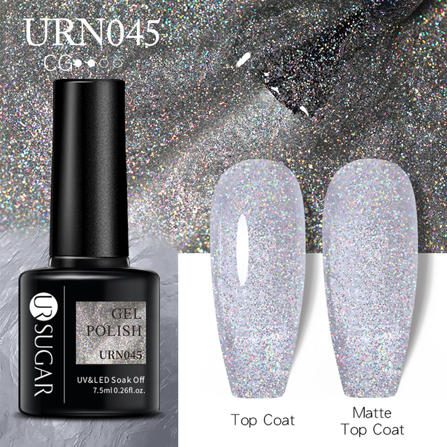 UR SUGAR Glitter Nail Gel Polish Color Glitter Sequins Shiny Gel Base Long Lasting Nail Art Varnish